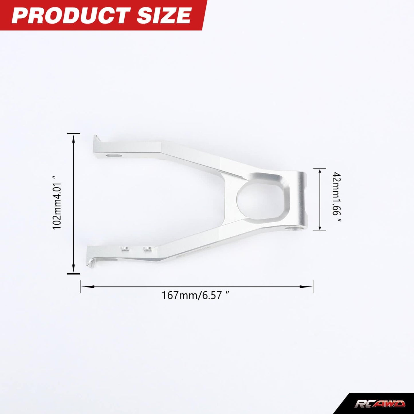 RCAWD 1/4 Losi Promoto-MX upgrades parts RCAWD 1/4 Losi Promoto-MX Upgrades Rear Aluminum Swing Arm for losi Motorcycle LOS364000S