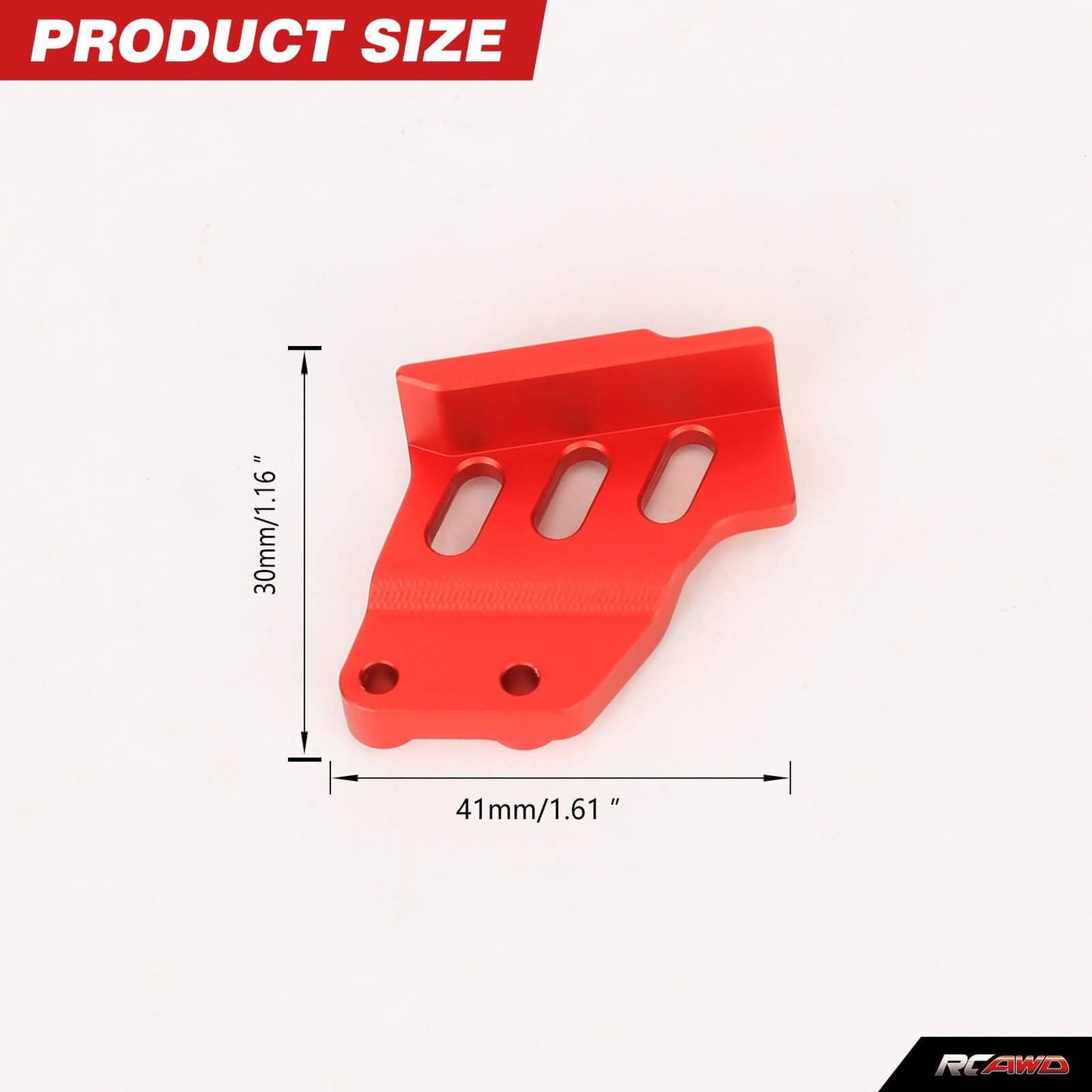 RCAWD 1/4 Losi Promoto-MX upgrades parts RCAWD Aluminum Chain Guard Board for Losi 1/4 Promoto-MX Motorcycle