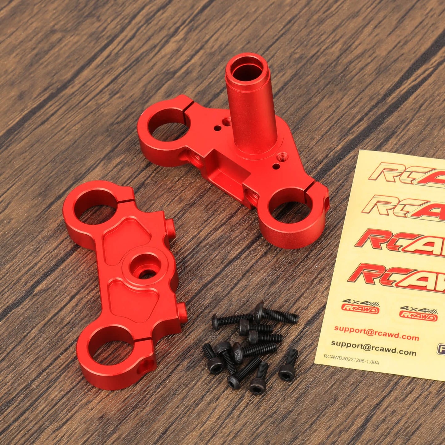 RCAWD 1/4 Losi Promoto-MX upgrades parts RCAWD Aluminum Triple Clamp Set for Losi 1/4 Promoto-MX Motorcycle