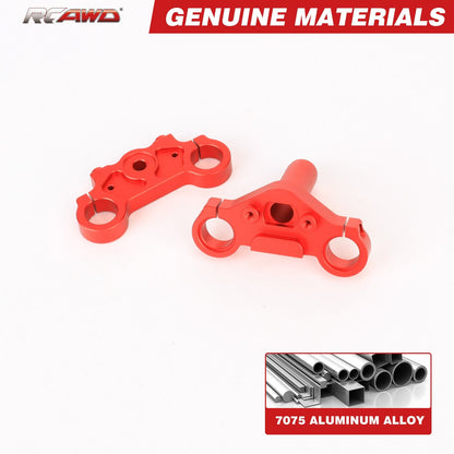 RCAWD 1/4 Losi Promoto-MX upgrades parts RCAWD Aluminum Triple Clamp Set for Losi 1/4 Promoto-MX Motorcycle