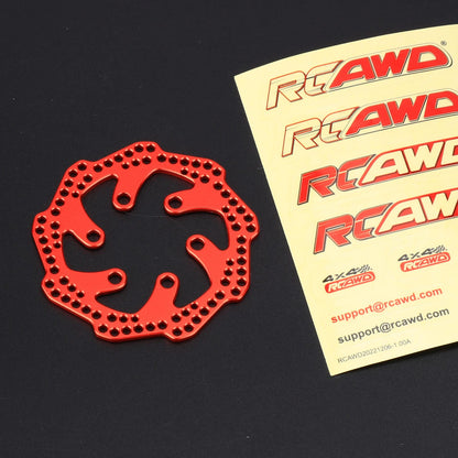 RCAWD 1/4 Losi Promoto-MX upgrades parts Red RCAWD 1/4 Losi Promoto-MX Upgrades Rear Aluminum Brake Rotor for losi Motorcycle