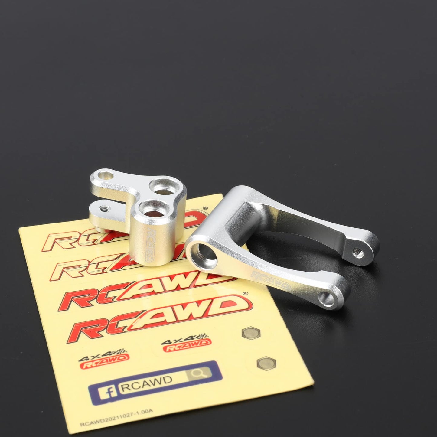 RCAWD 1/4 Losi Promoto-MX upgrades parts Silver RCAWD 1/4 Losi Promoto-MX Upgrades Aluminum Knuckle & Pull Rod for losi Motorcycle LOS364001S