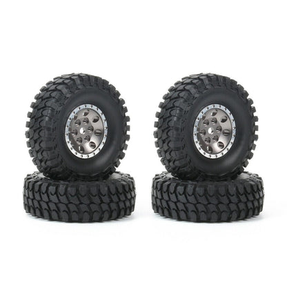 RCAWD 1.0'' Aluminium Wheels 55*18mm tires for Axial 1/24 SCX24 crawlers - RCAWD