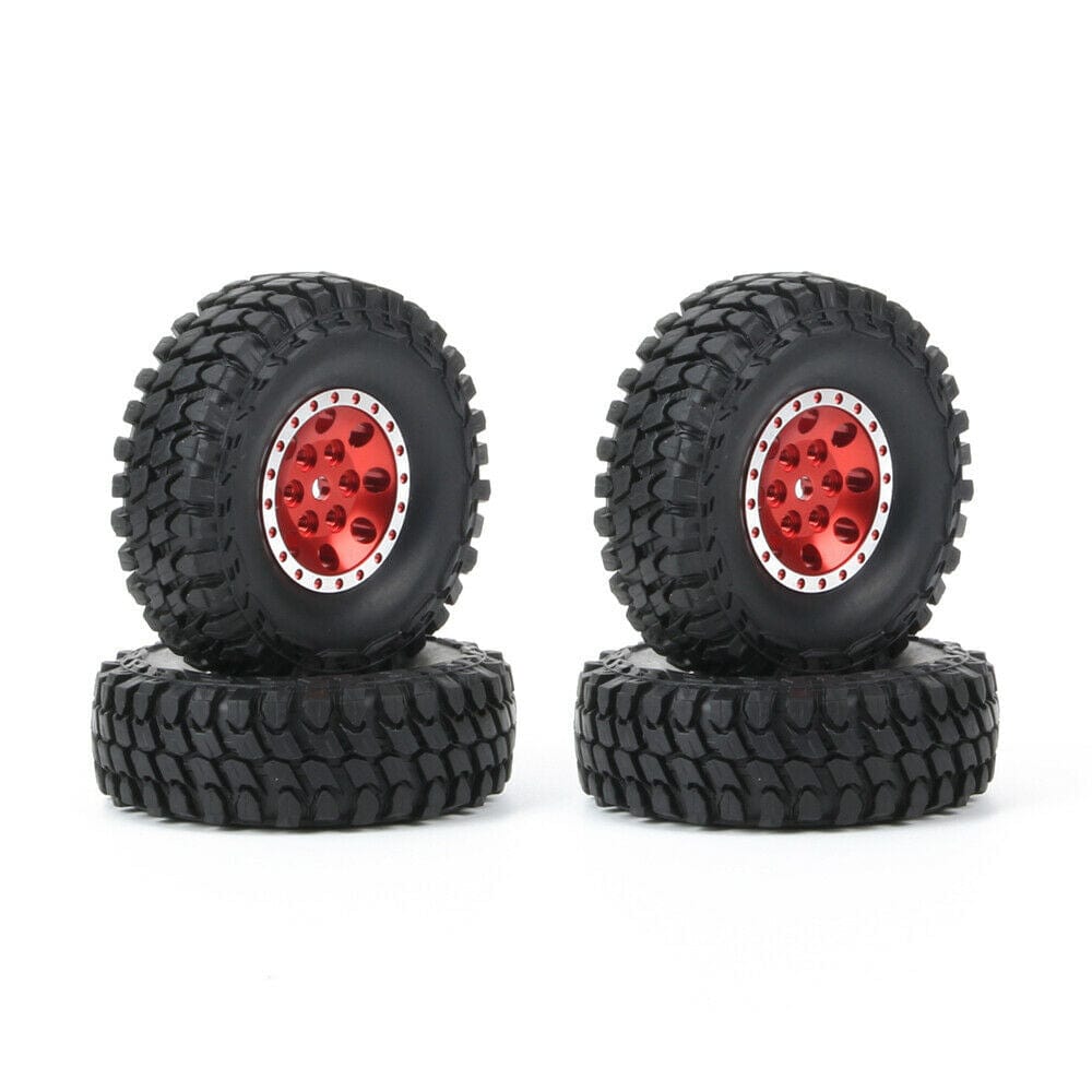 RCAWD 1.0'' Aluminium Wheels 55*18mm tires for Axial 1/24 SCX24 crawlers - RCAWD