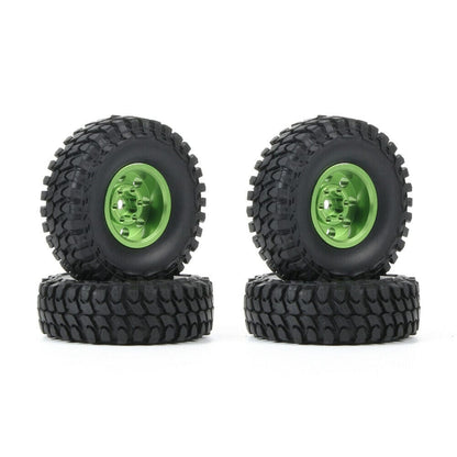 RCAWD 1.0'' Aluminium Wheels 55*18mm tires for Axial 1/24 SCX24 crawlers - RCAWD