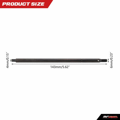 RCAWD 1/10 Losi Baja Rey upgrades #45 steel Rear Axle Shaft Set 6*142.5MM LOS232014 also compatible with Hammer Rey - RCAWD