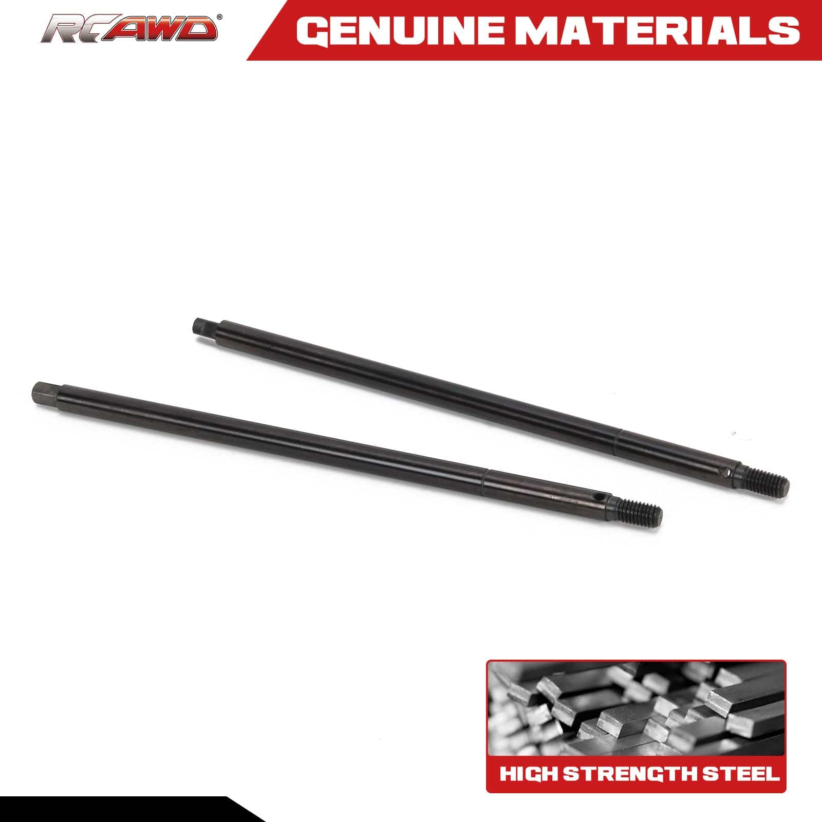 RCAWD 1/10 Losi Baja Rey upgrades #45 steel Rear Axle Shaft Set 6*142.5MM LOS232014 also compatible with Hammer Rey - RCAWD