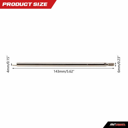 RCAWD 1/10 Losi Baja Rey upgrades #45 steel Rear Axle Shaft Set 6*142.5MM LOS232014 also compatible with Hammer Rey - RCAWD