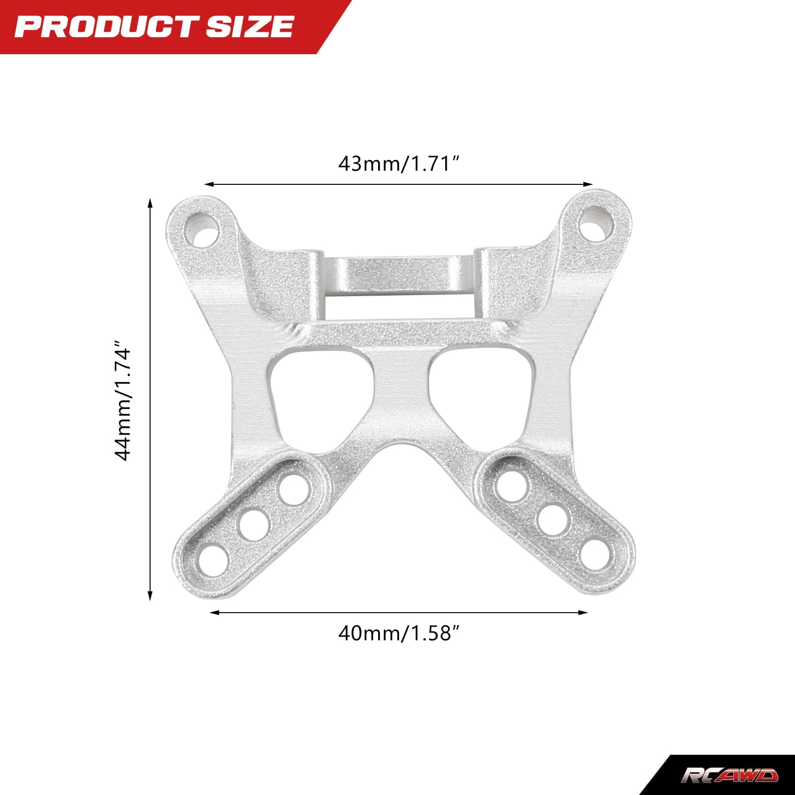 RCAWD 1/10 Losi Baja Rey Upgrades Front Shock Tower LOS334005 - RCAWD