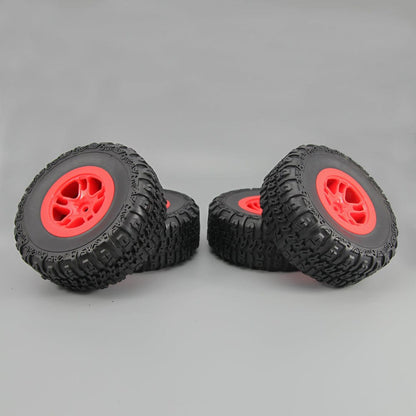RCAWD 1/10 RC Wheel Tires 118*46*75mm 5 spokes for Traxxas Slash with alloy wheel hex - RCAWD