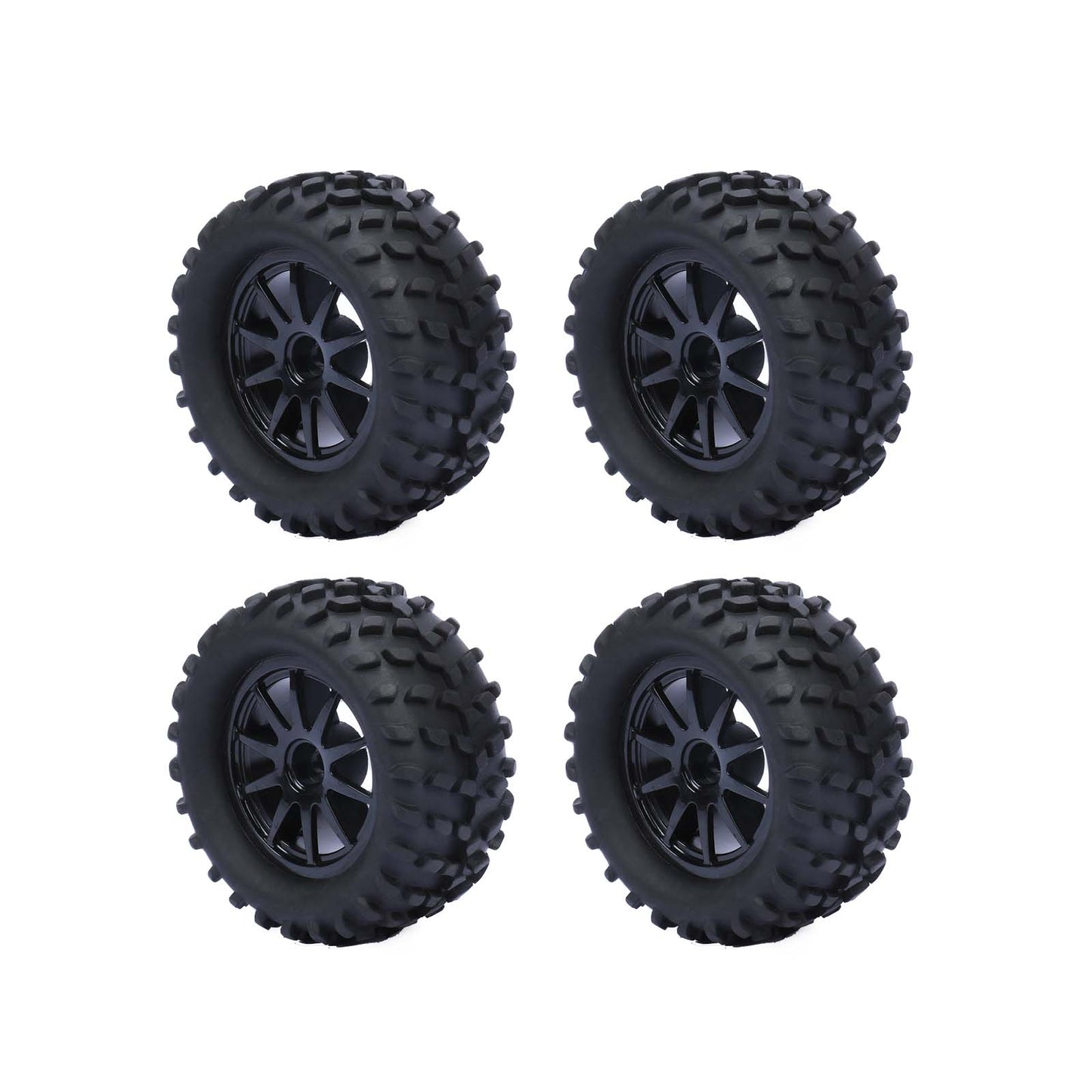 RCAWD 1/16 RC Tires Pre - glued for MJX Hyper go RC truck LG - 007BL LG - 008BL - RCAWD