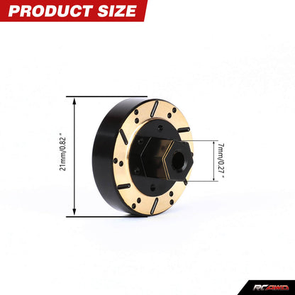 RCAWD 1/18 HobbyPlus CR18 Portal Axles Shafts & Portal Reduction Gears with Counterweight Hex Set - RCAWD