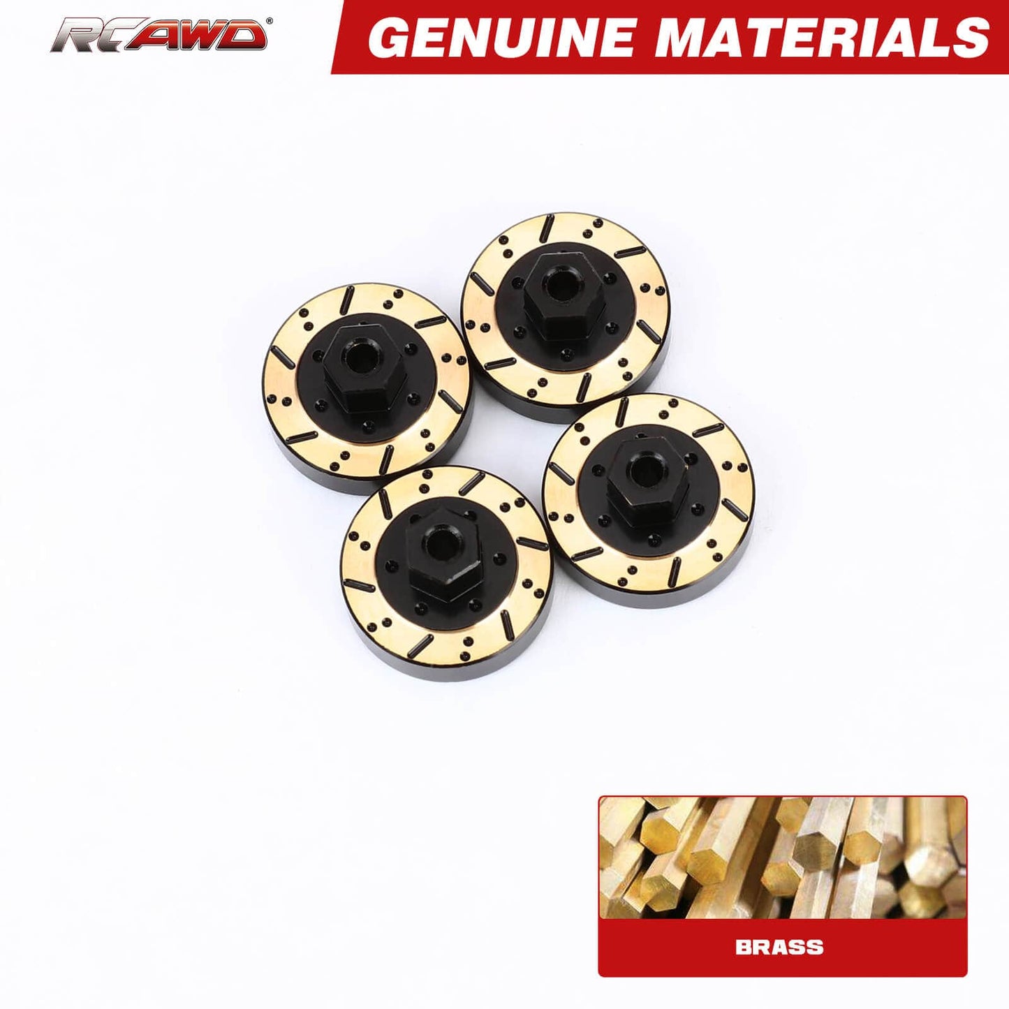 RCAWD 1/18 HobbyPlus CR18 Portal Axles Shafts & Portal Reduction Gears with Counterweight Hex Set - RCAWD