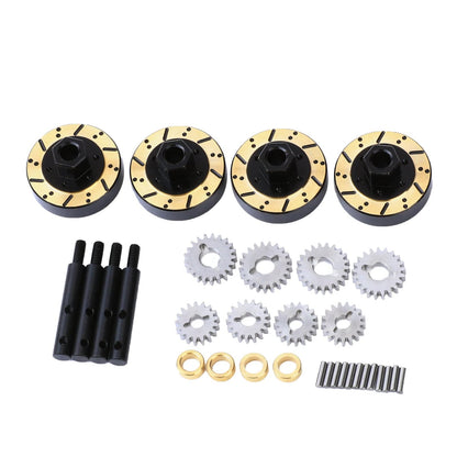 RCAWD 1/18 HobbyPlus CR18 Portal Axles Shafts & Portal Reduction Gears with Counterweight Hex Set - RCAWD