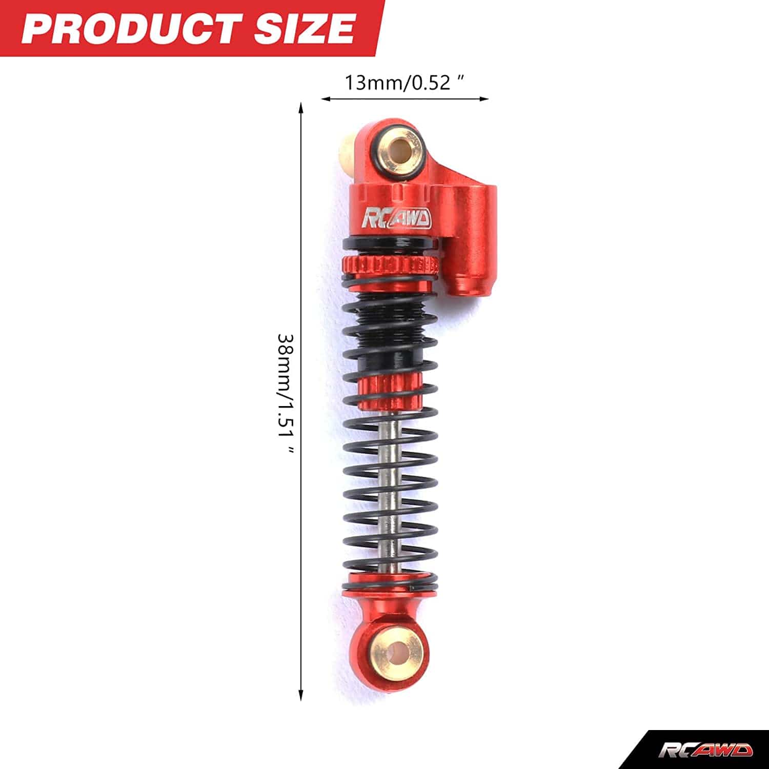 RCAWD 1/18 HobbyPlus CR18 Upgrades Shocks Oil Type Front Rear Shock 240303 - RCAWD
