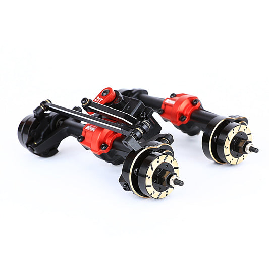 RCAWD 1/18 HobbyPlus CR18 Upgrades Widen 10mm Reverse Design Portal Axles with Brass Hex - RCAWD