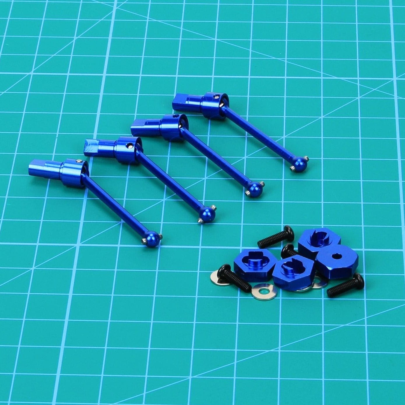 RCAWD 1/18 Traxxas Latrax Aluminium Driveshaft Assembly Set - RCAWD