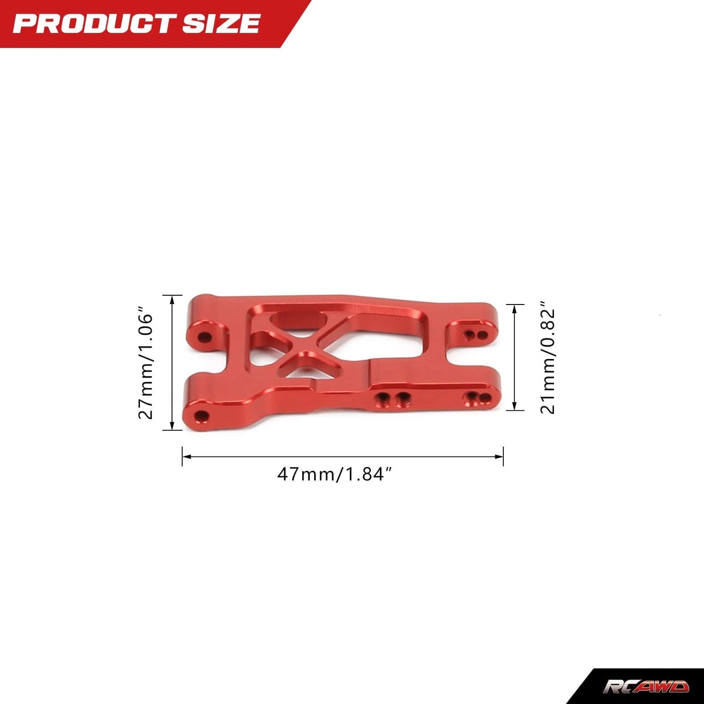 RCAWD 1/18 Traxxas Latrax Aluminium Suspension Arms - RCAWD