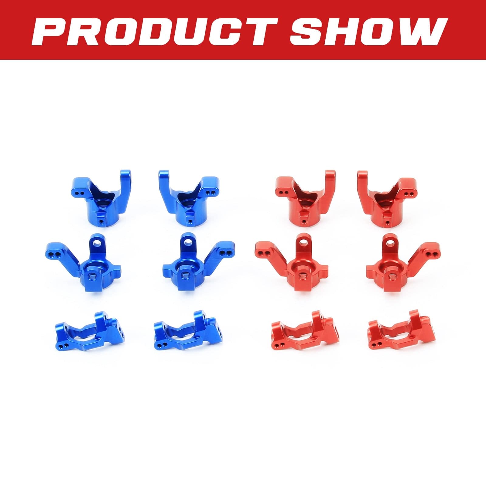 RCAWD 1/18 Traxxas Latrax Aluminum Steering Blocks & Carriers Stub Axle & Caster blocks (c - hubs) Set - RCAWD