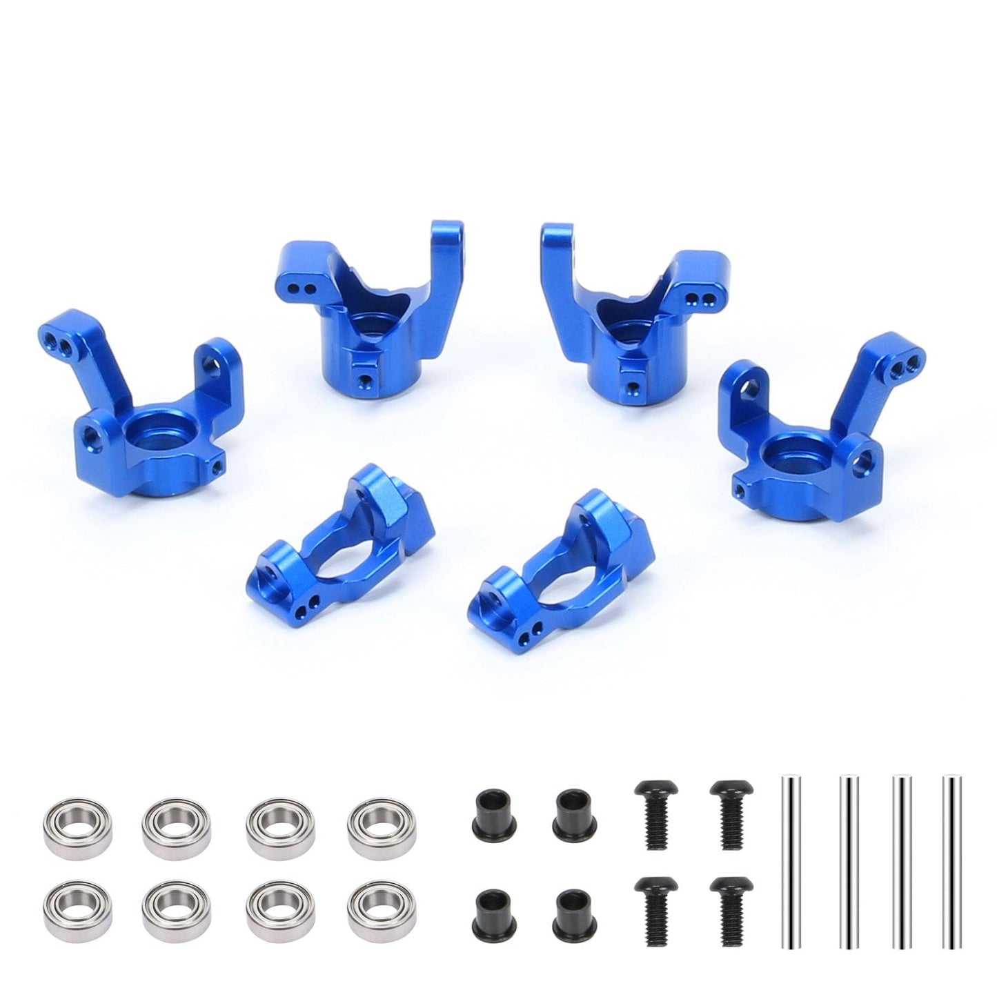 RCAWD 1/18 Traxxas Latrax Aluminum Steering Blocks & Carriers Stub Axle & Caster blocks (c - hubs) Set - RCAWD