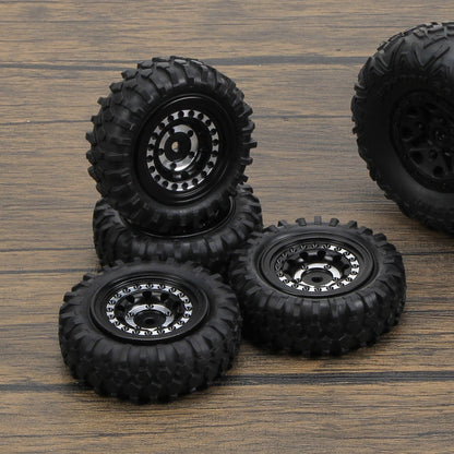 RCAWD 1.3" beadlock wheels with 56*19mm Tires for FMS FCX24 and 1/18 RC Crawlers - RCAWD