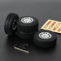 RCAWD 1.3" Weighted Beadlock Wheel with 55mm Tires Set for FCX24 RC Crawler - RCAWD