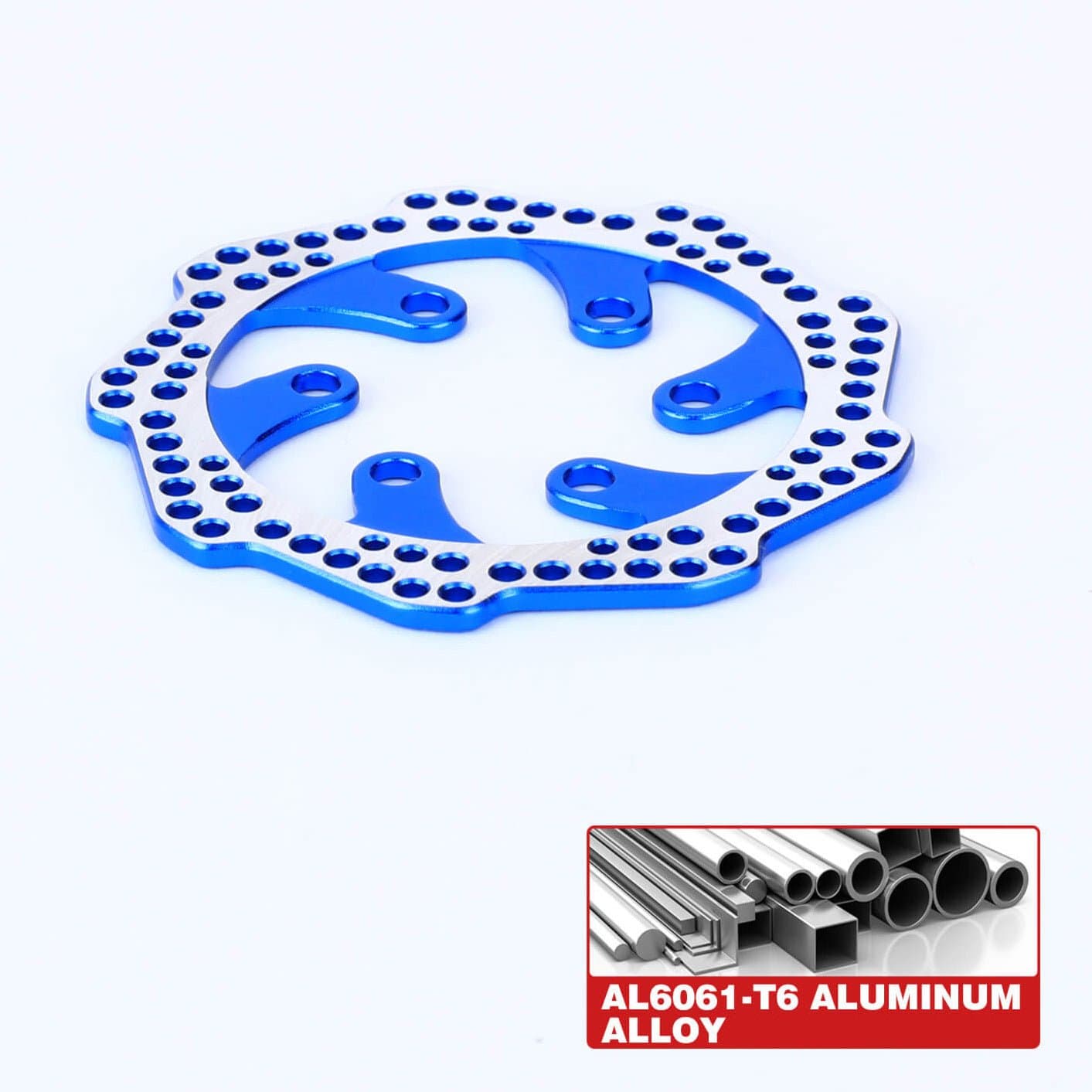 RCAWD 1/4 Losi Promoto - MX Upgrades Rear Aluminum Brake Rotor for losi Motorcycle - RCAWD