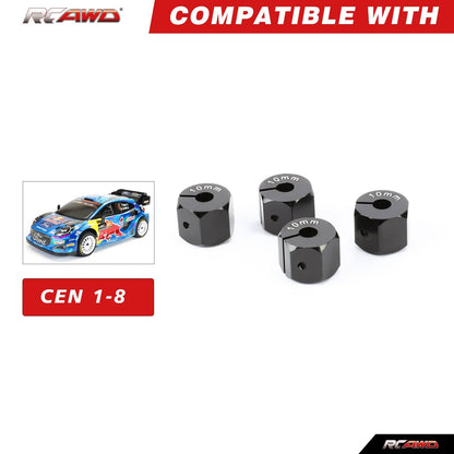 RCAWD 1/8 CEN Racing Upgrades Alloy 12MM Wheel Hex - RCAWD