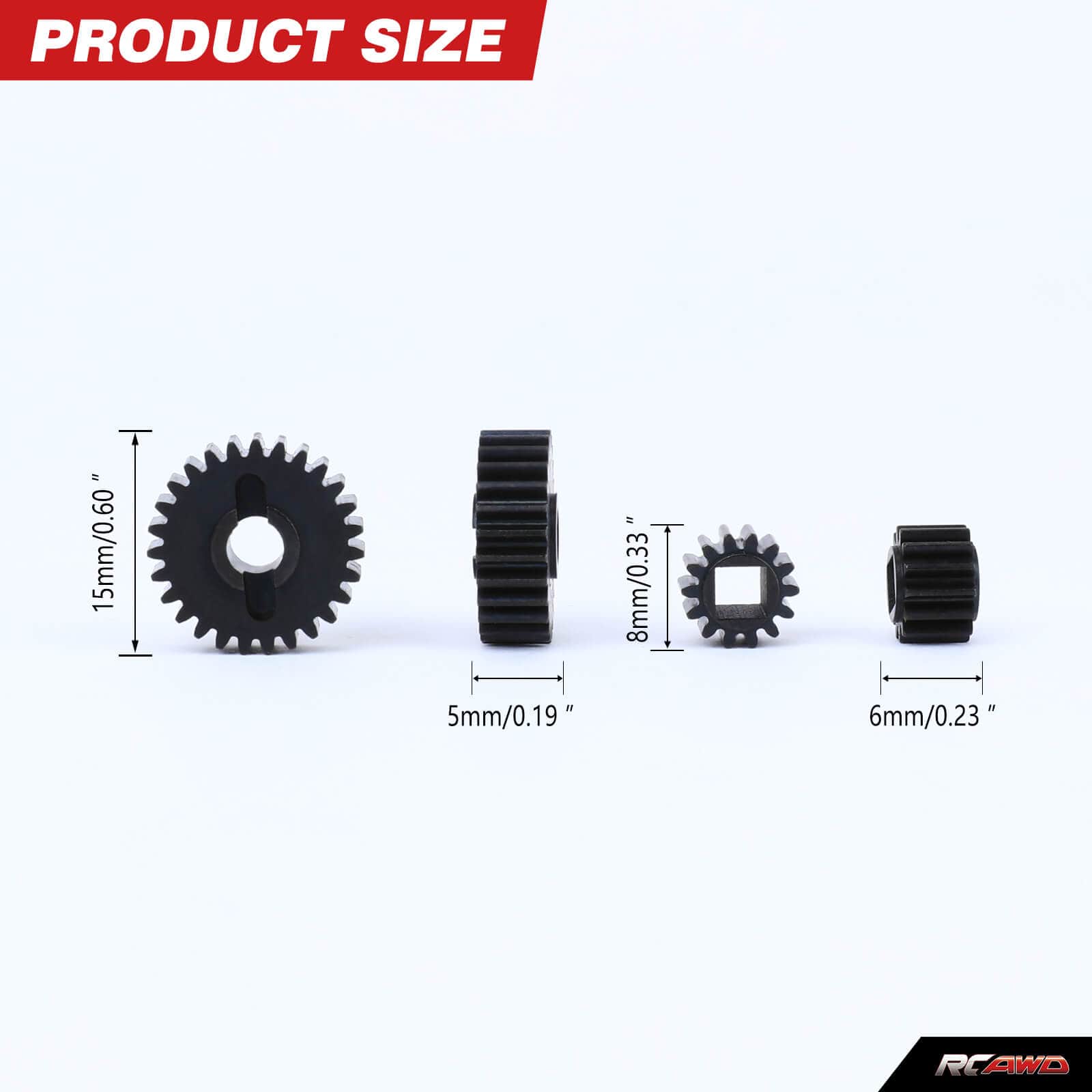 RCAWD 24T RCAWD AXIAL UTB18 48P Portal Gear Set 24T/17T AXI212001