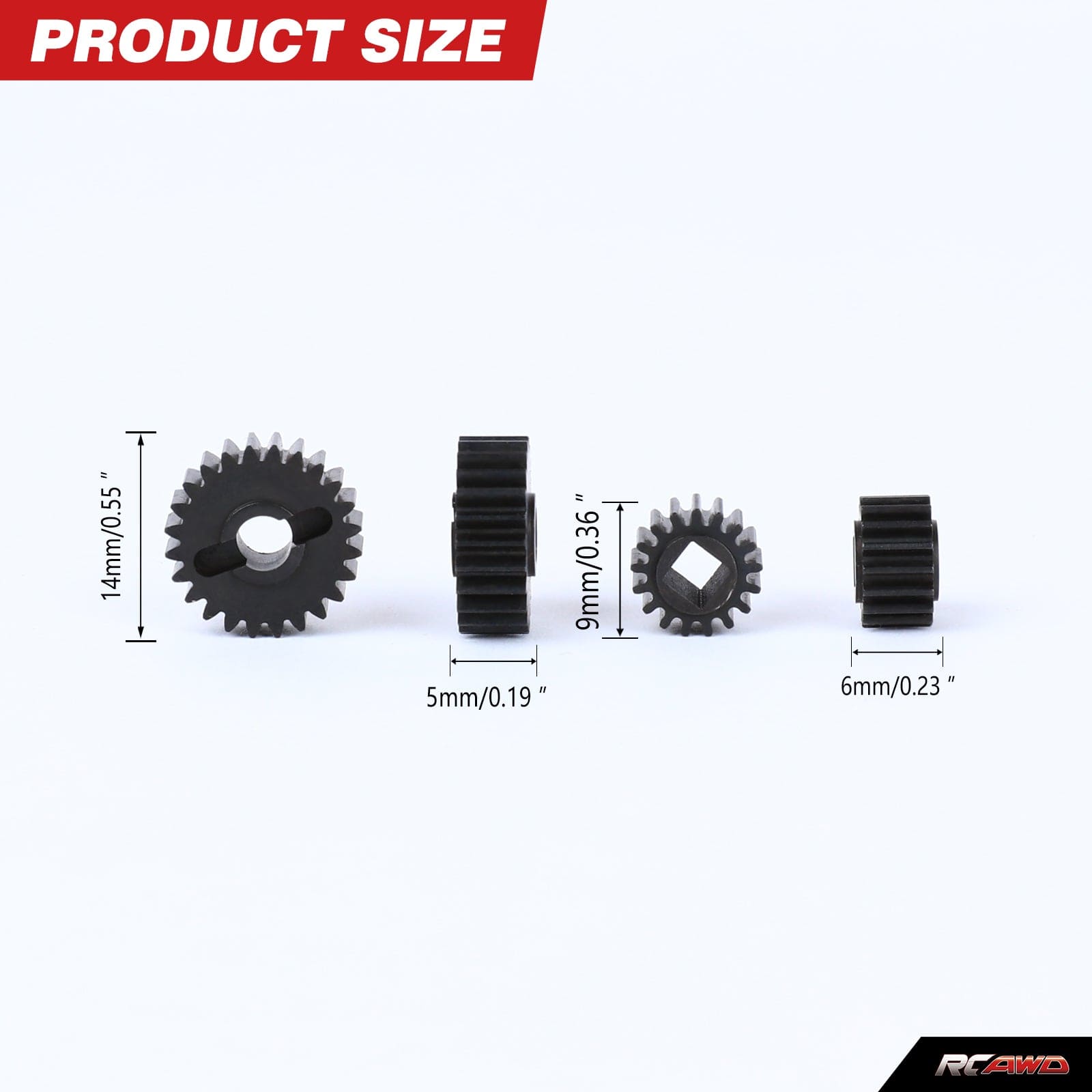 RCAWD 27T RCAWD AXIAL UTB18 48P Portal Gear Set 24T/17T AXI212001