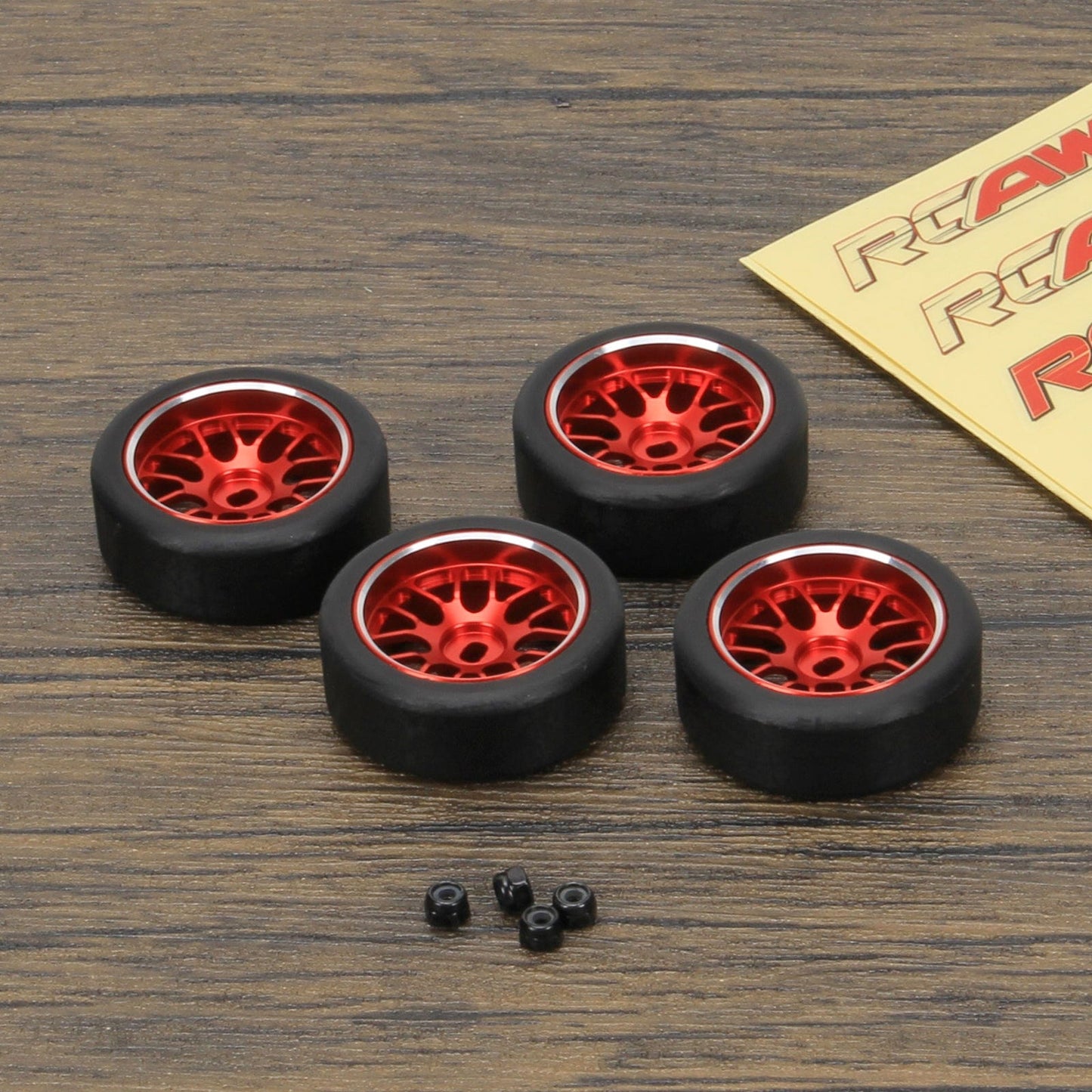 RCAWD 29*11mm RC Alloy Dirft Rim Wheel Drift Tires for 1/28 Wltoys K969 K989 P929, kyosho mini - Z mini - Q mini - D - RCAWD