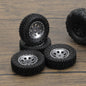 RCAWD 4pcs 1.25" 60*20mm Full Alloy Wheel Tire for FMS FCX24 and SCX24 Crawlers - RCAWD