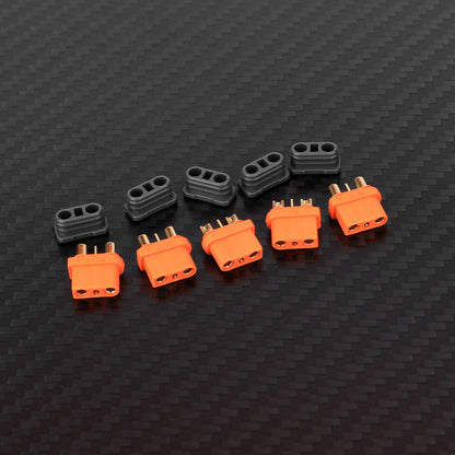 RCAWD 5PCS IC2 Female Connectors RCAWD Battery Adapter Cable IC2 Female to T-Plug Male