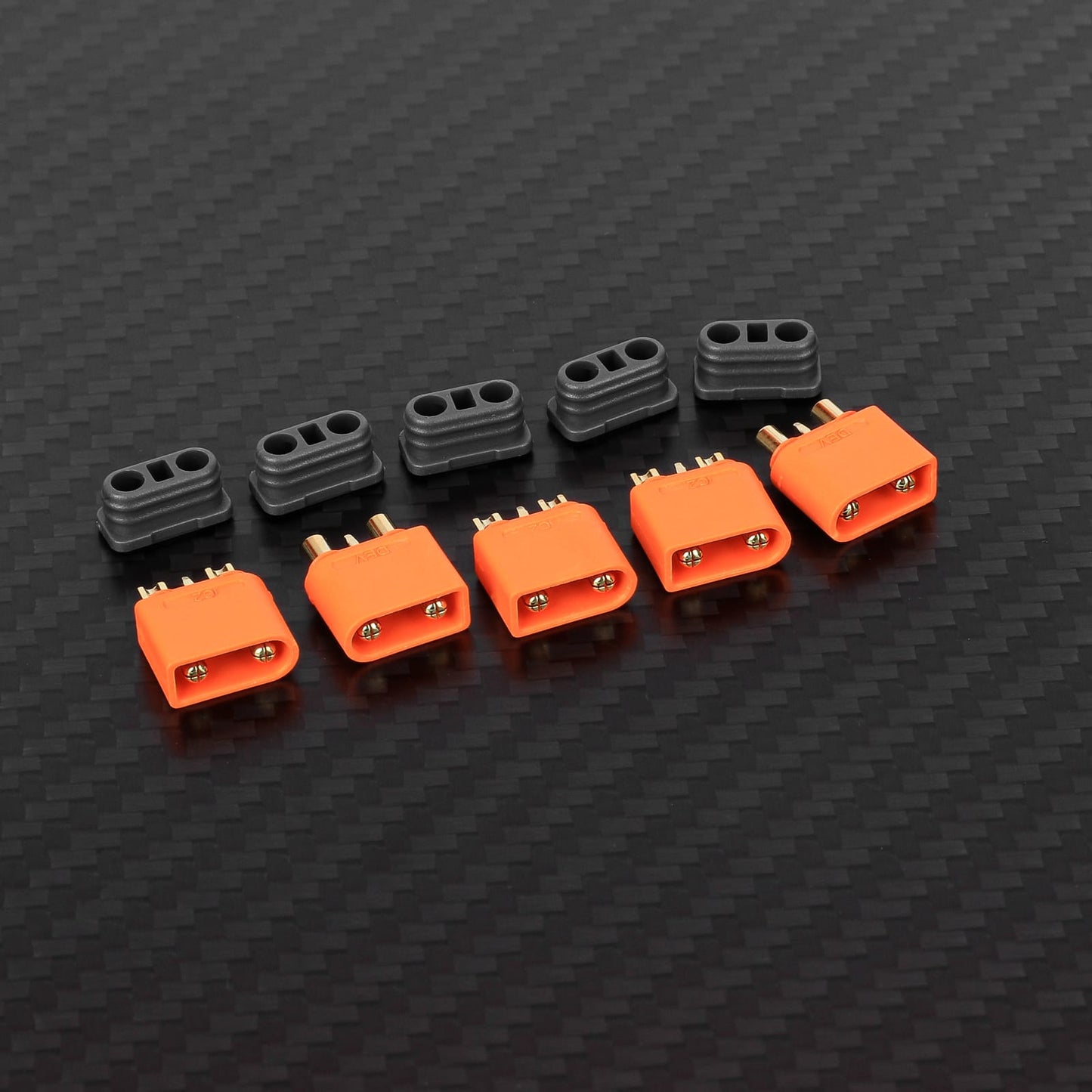 RCAWD 5PCS IC2 Male Connectors RCAWD Battery Adapter Cable IC2 Female to T-Plug Male