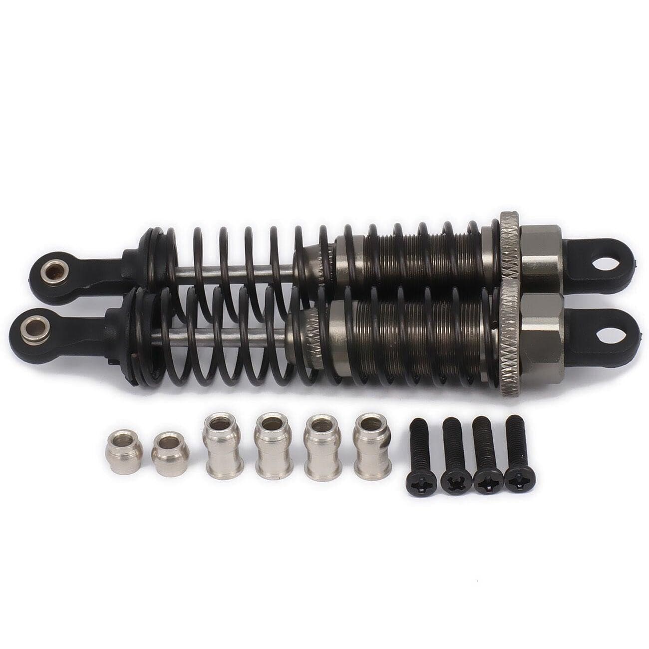 RCAWD 80mm Shock Absorber Damper Oil Adjustable Style for 1/16 Rc Car 2pcs - RCAWD