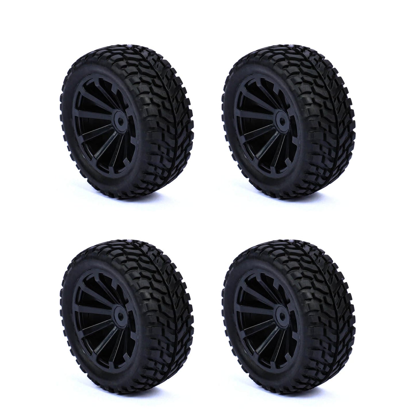 RCAWD Amazon RC Wheel & Tires 1/10 Pre-glued RC Wheel Tires for RC Rally Car RC On-road Car