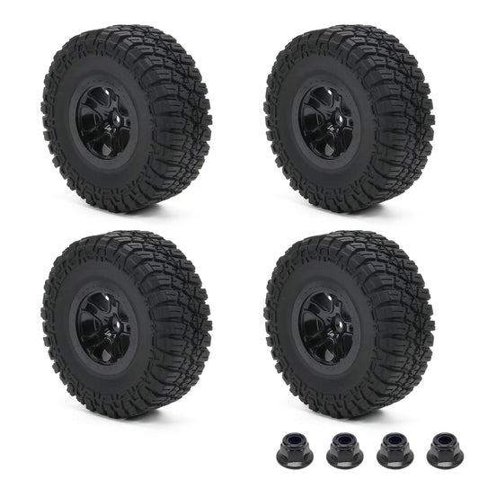 RCAWD Amazon RC Wheel & Tires RCAWD Losi Baja Rey 4WD Upgrades Alpine Front/Rear 2.2/3.0 Pre-Mounted 10 Spokes Square Tires