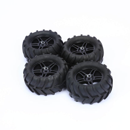 RCAWD Amazon RC Wheel & Tires RCAWD Pre-glued 1/16 scale wheels and tires Herringbone Pattern GL-003BL GL-004BL