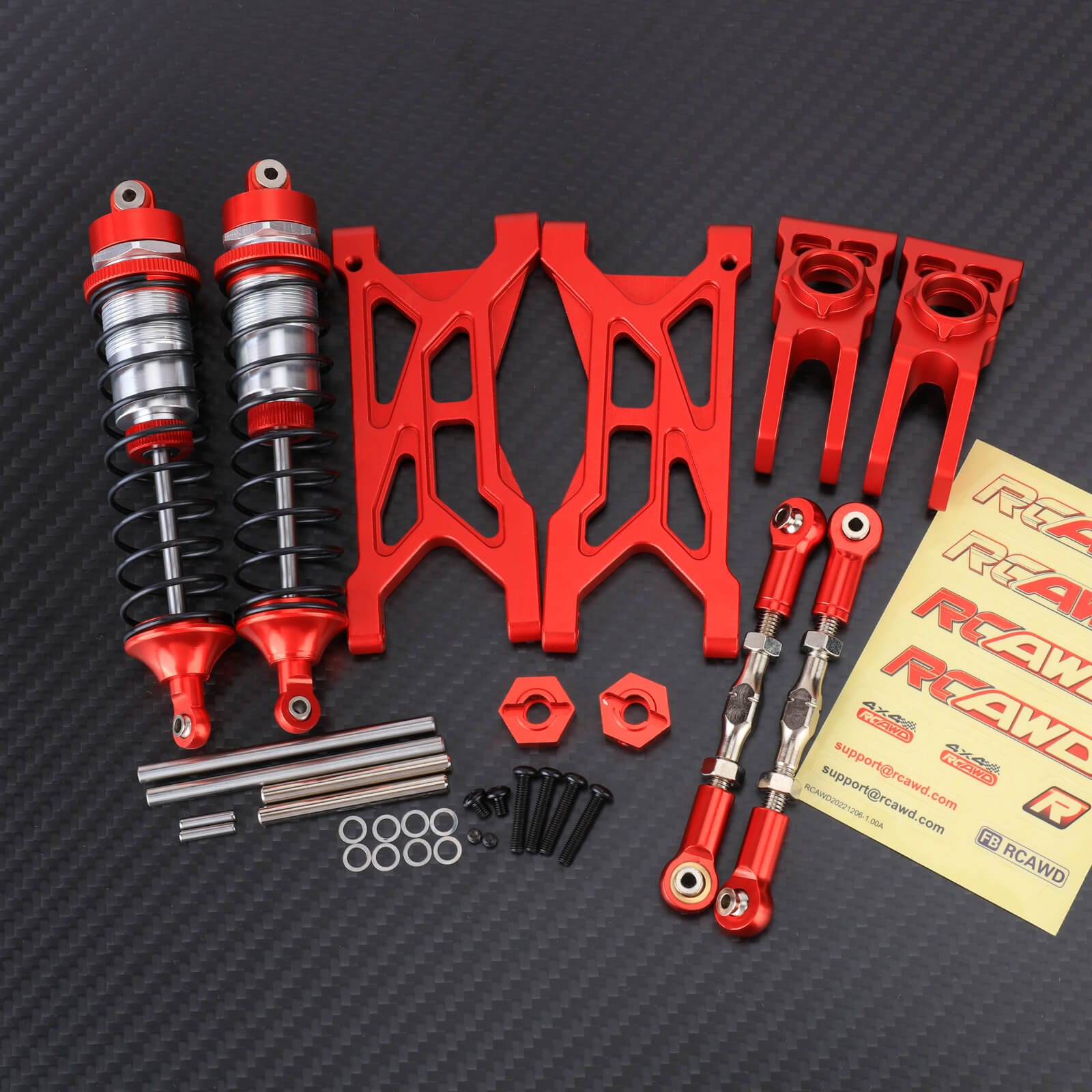 RCAWD ARRMA 1/10 Gorgon Full set RCAWD Arrma 1/10 GORGON Rear Suspension Arms & Shocks with Link Set