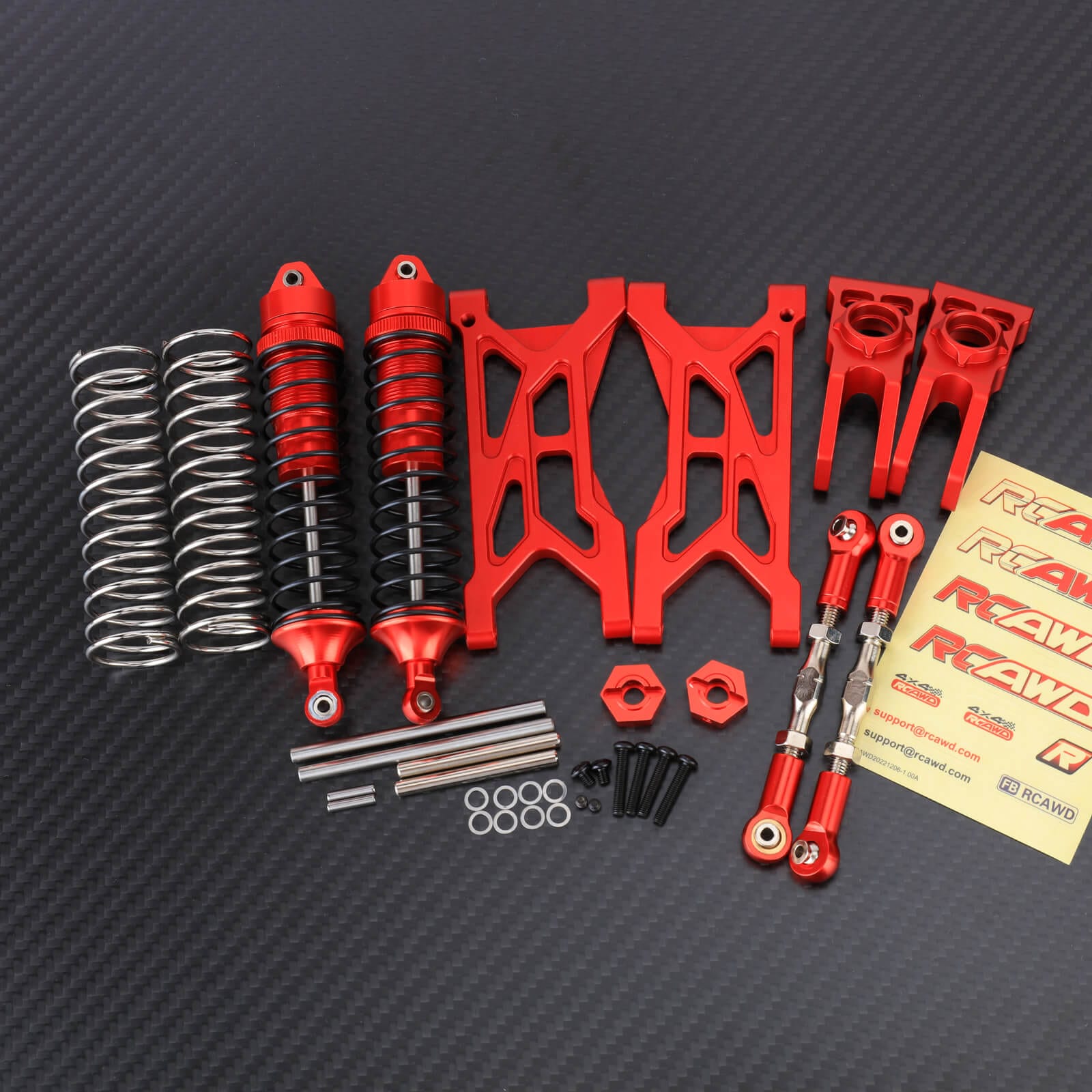 RCAWD ARRMA 1/10 Gorgon Normal type with extra 2p springs RCAWD Arrma 1/10 GORGON Rear Suspension Arms Set