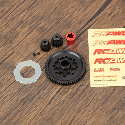 RCAWD ARRMA 1/10 Gorgon RCAWD ARRMA GORGON Steel 0.8Mod 61T Spur Gear Set with 15T 17T Pinion gear