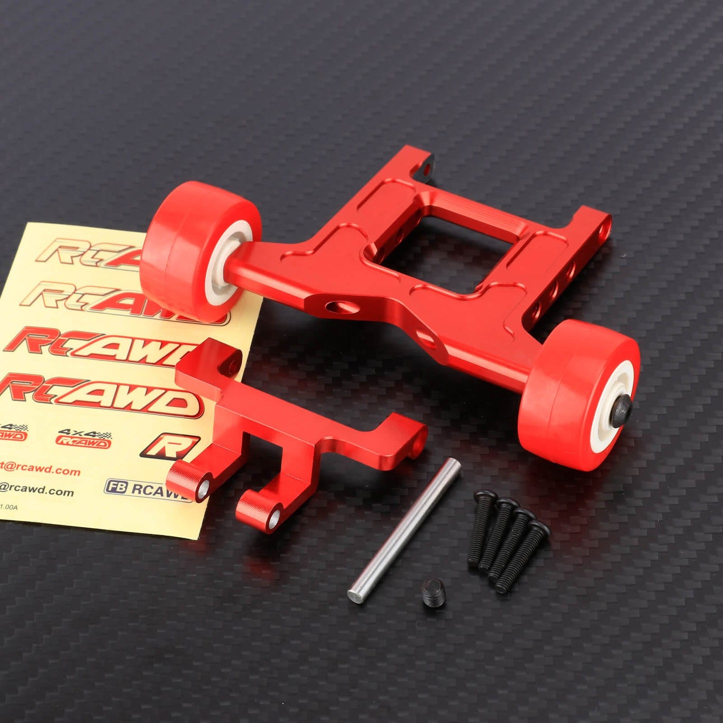 RCAWD ARRMA 1/10 Gorgon Red RCAWD Arrma 1/10 GORGON Wheelie Bar Set D2-ARAC6487R