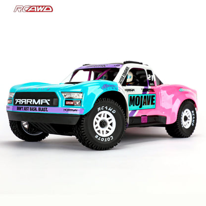 RCAWD ARRMA 1/16 MOJAVE GROM Pearl White RCAWD ARRMA MOJAVE GROM All Terrain Adaptation Pre Glued Wheel Tires