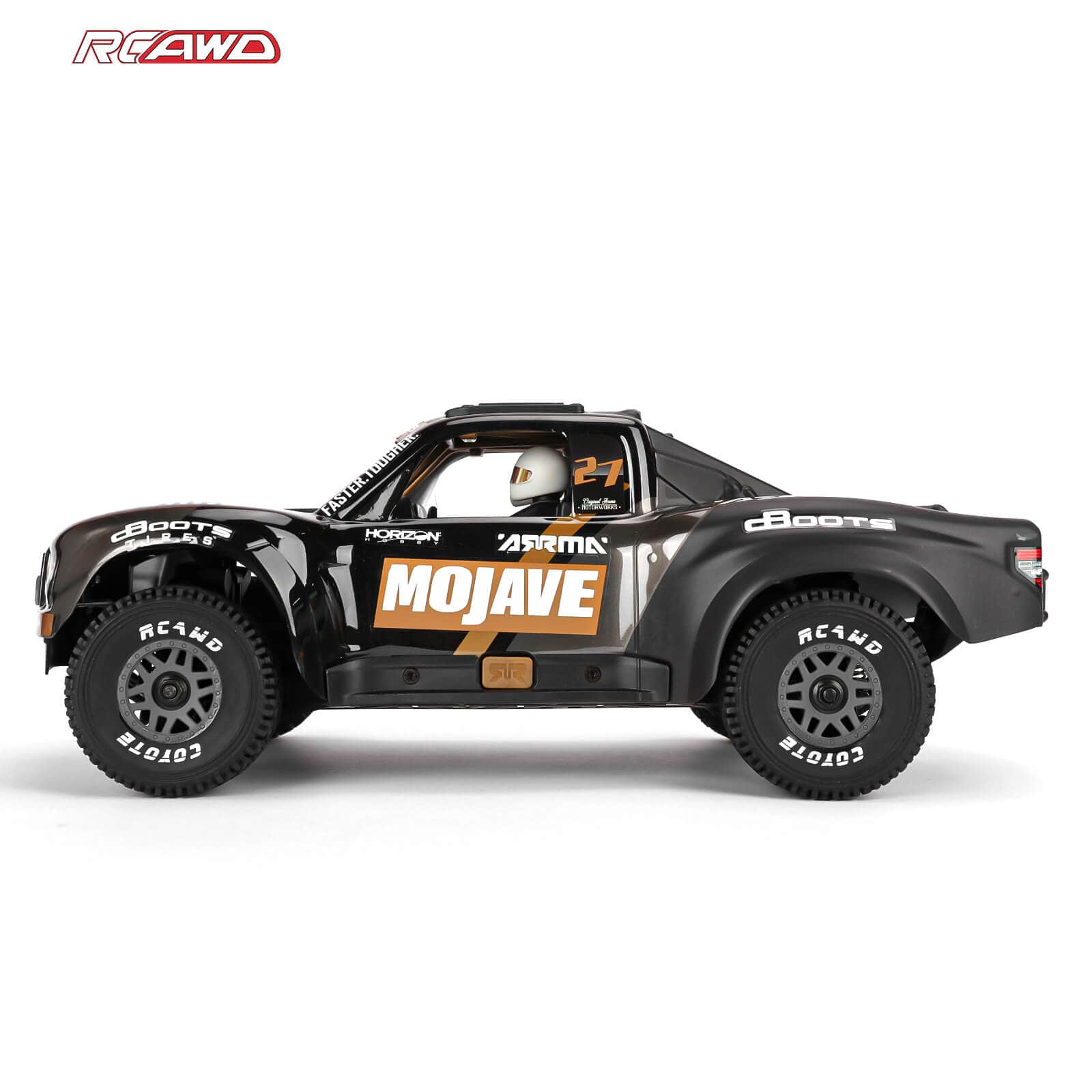 RCAWD ARRMA 1/16 MOJAVE GROM RCAWD ARRMA MOJAVE GROM All Terrain Adaptation Pre Glued Wheel Tires