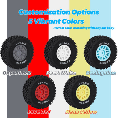 RCAWD ARRMA 1/16 MOJAVE GROM RCAWD ARRMA MOJAVE GROM All Terrain Adaptation Pre Glued Wheel Tires