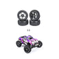 RCAWD Arrma 1/18 GROM Upgrade Parts 5 Spokes Square lug Tread RCAWD 40g/pc Nylon Wheel Rims Tire Set for Arrma 1/18 Granite Grom Mega Upgrade Parts