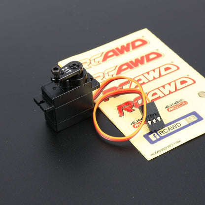 RCAWD Arrma 1/18 GROM Upgrade Parts Black / Full set RCAWD Arrma 1/18 GROM Servo Set with Micro Metal Gear