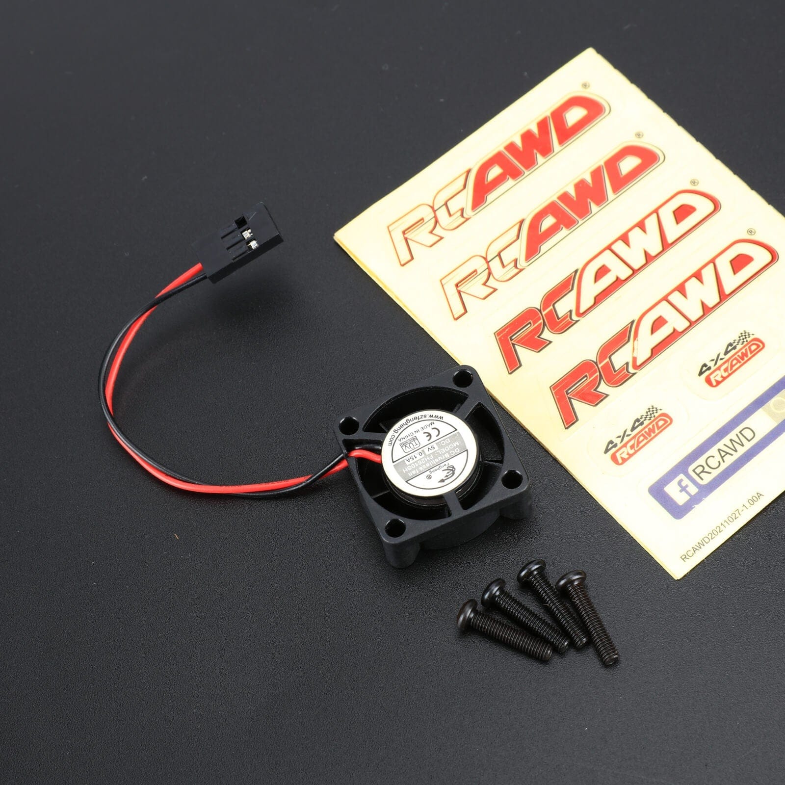 KRAM fam☆ RCAWD Arrma 1/18 GROM Motor Cooling Fan 25*25MM - Arrma 1/18 GROM