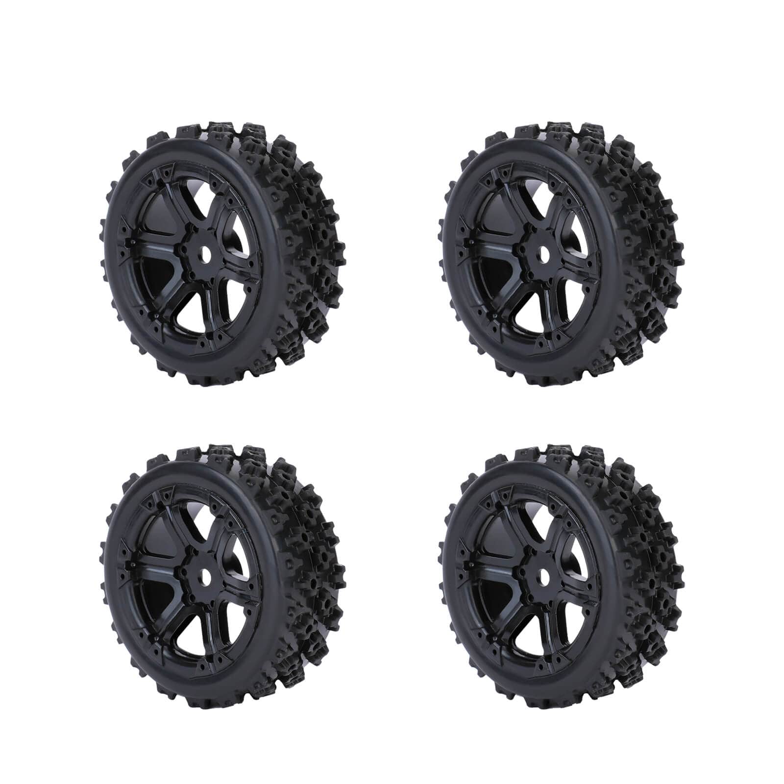 RCAWD Arrma 1/18 GROM Upgrade Parts Glued nylon wheel +rubber tire RCAWD Arrma 1/18 GROM Wheel Tires Set GRANITE Glued Nylon