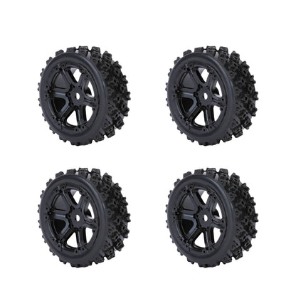 RCAWD Arrma 1/18 GROM Upgrade Parts Glued nylon wheel +rubber tire RCAWD Arrma 1/18 GROM Wheel Tires Set GRANITE Glued Nylon